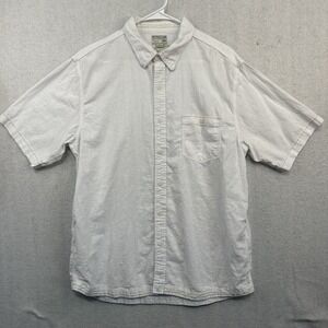 Honolua Surf Co Large Men's Cotton/Linen Blend Hawaiian Button Up Casual Beachy